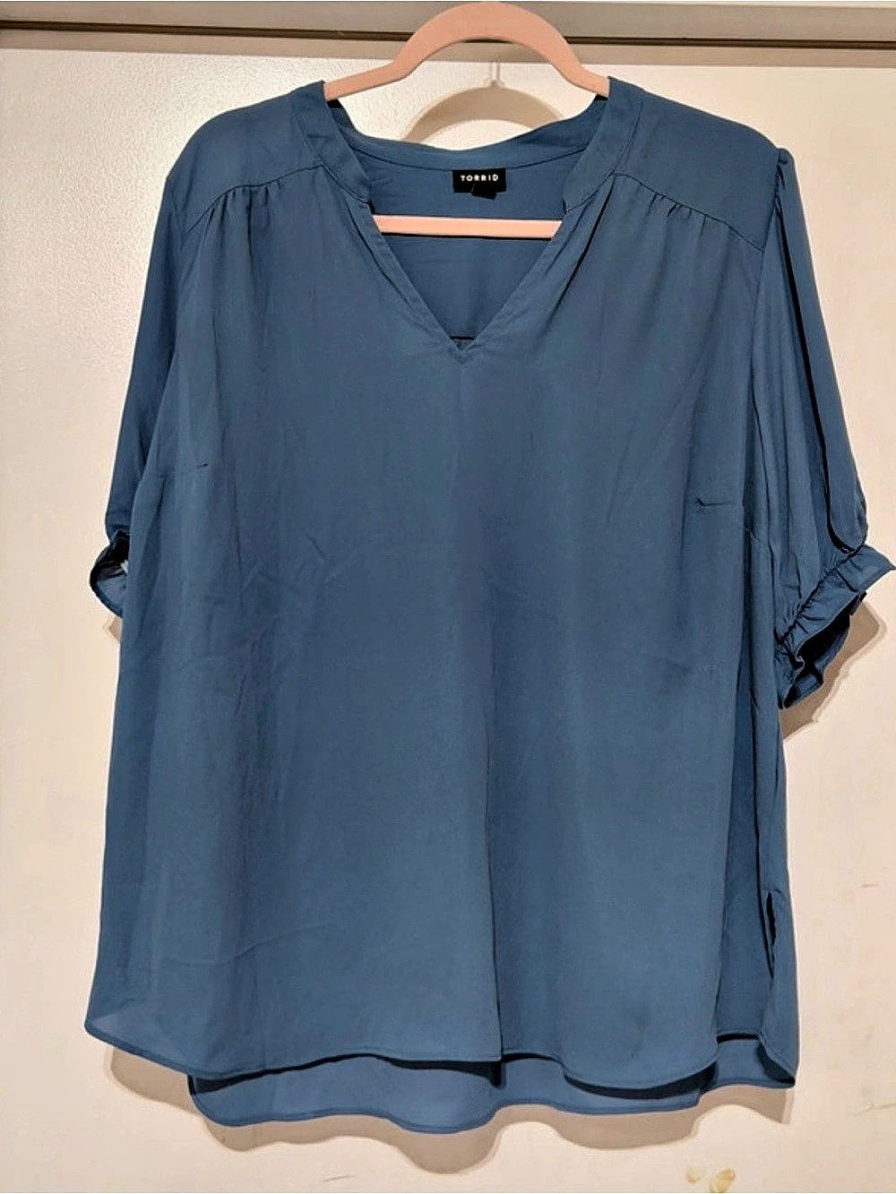 Torrid Blue Blouse Size 1 Like New